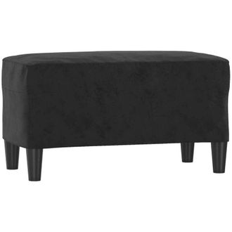vidaXL Vidaxl - Panca Nera 70x35x41 cm in Velluto