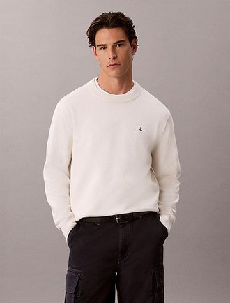 Calvin Klein Jersey De Algod&oacute;n Con Monograma Cl&aacute;sico