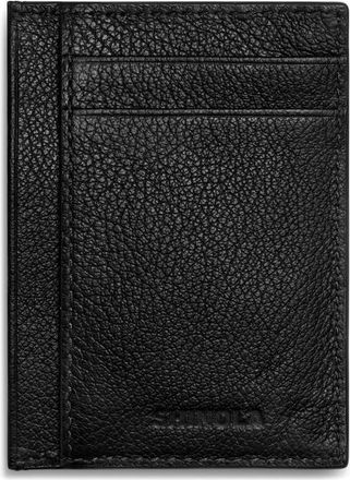 Shinola Canfield Essential ID Pebble Leather Card Holder in Black at Nordstrom