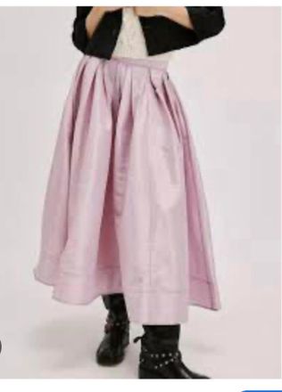 Free People Emilia Midi Skirt In Plum