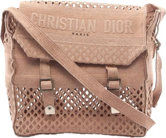 Dior Pre-owned Dior Large Embroidered Mesh Canvas Diorcamp Messenger Bag Ladies 1OOAV28INJ6IEOJB