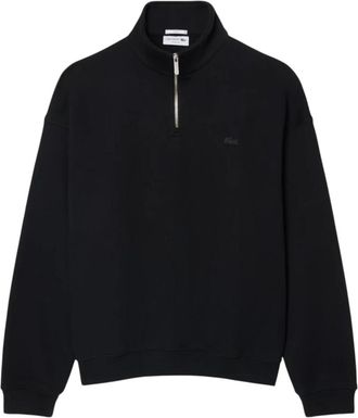 Lacoste Zip-Through sweater met hoge hals - Heren - Vesten met rits - Zwart - L - Hoodies & sweatvesten