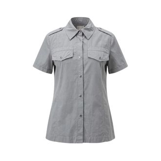 Mr & Mrs Italy Overhemden - Dames - Blouses & Shirts - Grijs - Maat: 2XS Zijde