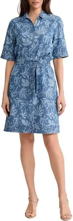 Jones New York Denim Shirtdress in Libra Wash at Nordstrom, Size X-Small