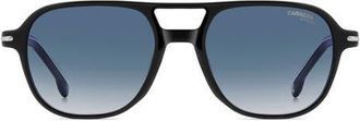 Carrera CA 392/S 54mm Square Sunglasses in Black Blue/blue Sf at Nordstrom