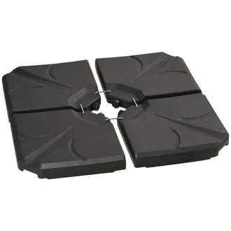 OUTSUNNY Base para sombrilla 103x103x8.3 cm negro