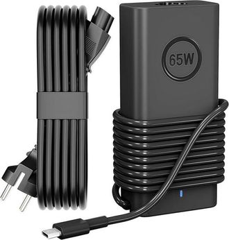 OEM Cargador Usb-c De 65 W Para Port&aacute;tiles, Compatible Con Las Series Dell Latitude 5000/7000/3000 Y Xps 13, Carga R&aacute;pida