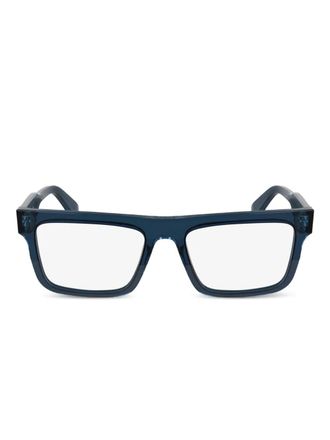 Calvin Klein rectangle-frame glasses - Blue