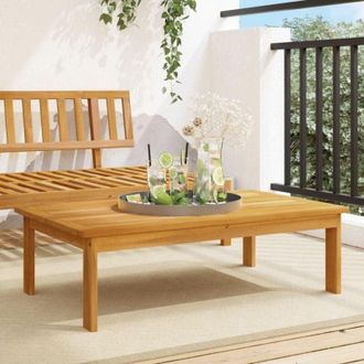 vidaXL Tavolo da Giardino 100x60x30 cm in Legno Massello di Acacia - Vidaxl