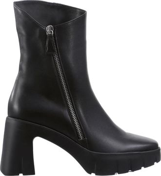 H&ouml;gl Schoenen, Dames, Zwart, 42 EU, Leer, Manon Enkellaarsjes