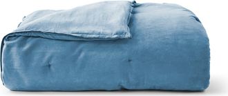 Christy Harewood Luxury Double Sided Velvet Bedspread in Blue at Nordstrom