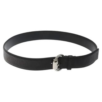 Gucci Pre-owned Leather belts - Dames - Pre-owned - Zwart - Maat: ONE Size Leer