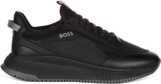 HUGO BOSS Black Textile Trainers for Men