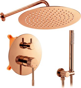 Rea Juego De Ducha Oculto Rea Js-625103-1rg Copper