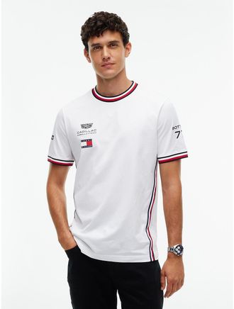 Tommy Hilfiger Mens Tommy x Cadillac F1 Team Driver 77 Replica T-Shirt - White - XXL