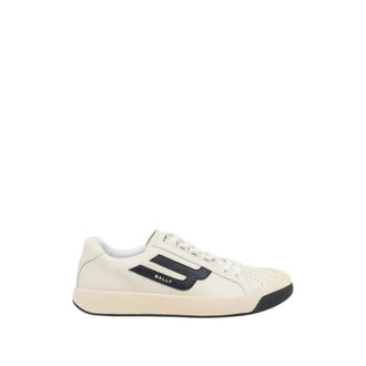 Bally Sneakers, male, Beige, Size: 9 1/2 US Perforated Leather Sneakers