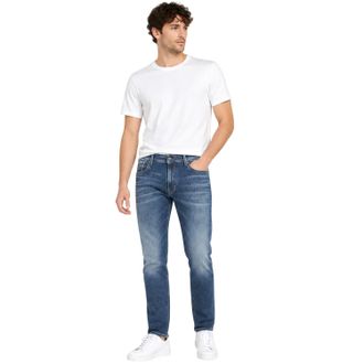 Replay Heren Anbass katoenen slim-fit jeans (Blauw)