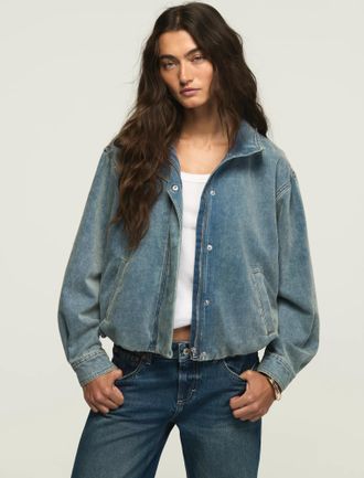 Lucky Brand Womens Denim Luxe Jacket