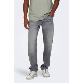 Only & Sons straight leg jeans ONSEDGE medium grey denim