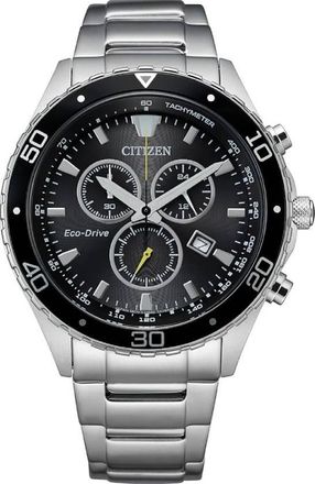 Citizen Weekender Chronograph Black Dial Mens Watch AT2387-52E