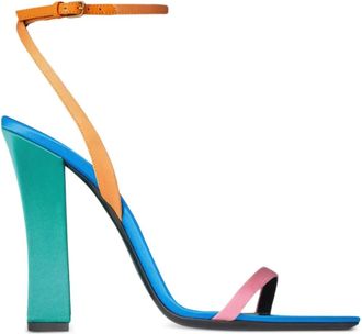 Saint Laurent 110 mm Dominique sandalen - Blauw