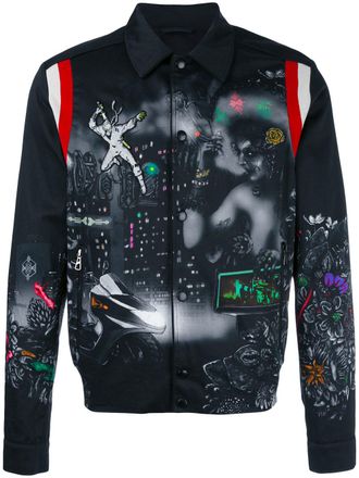 Lanvin cropped bomberjack - Zwart