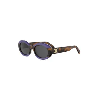 Celine CL40194U Oval Frame Sunglasses - Purple