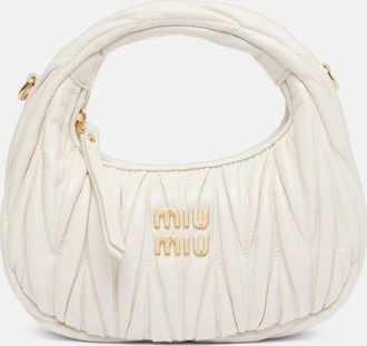 Miu Miu Borsa a spalla Wander Mini in pelle matelass&eacute;