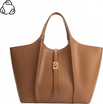 Melie Bianco Malia Recycled Vegan Tote Bag In Mocha
