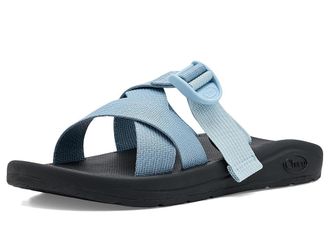 Chaco Cushz Slide Womens Sandals Overcast : 10 B - Medium, Polyester