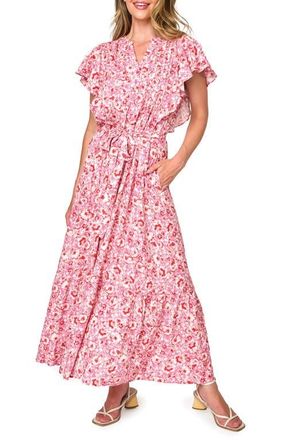 Gibsonlook The Grace Floral Maxi Dress in Rose Bouquet Floral at Nordstrom, Size Xx-Small