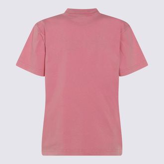 Balenciaga Womens T-Shirts And Polos Faded Pink _co