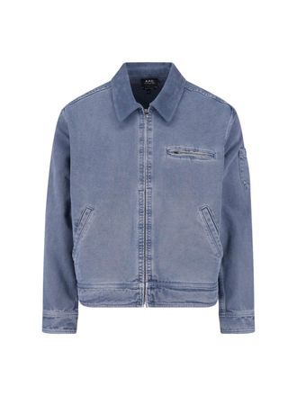 A.P.C. Blue Alexis Cotton Denim Jacket