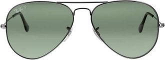 Ray-Ban Aviator Classic Polarized Green Classic G-15 Unisex Sunglasses RB3025 004/58 58