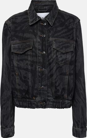 Ganni Printed denim jacket