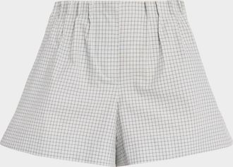 Brandon Maxwell The Lennon Check Shorts