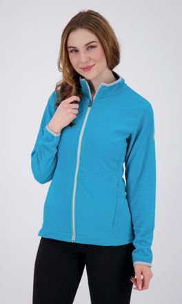 Deproc Fleecejacke DEPROC ACTIVE DECORAH II WOMEN, Damen, Gr. 40/42 (M), blau, 100% Polyester, tailliert, gerader Abschluss, Jacken Fleecejacke, weiche Fleec