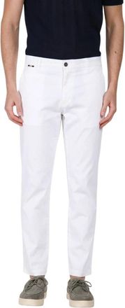 Mason's John Coolkhinos Chino - Heren - Chinos - Wit - L - Katoen - Broeken