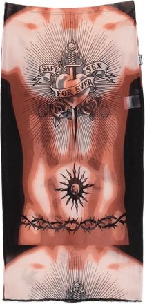 Jean Paul Gaultier Gonna con stampa - Toni neutri