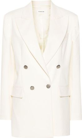 P.A.R.O.S.H. double-breasted blazer - women - Lyocell/Acetate/Viscose/Cotton/Spandex/Elastane - S - White
