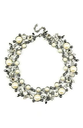 Eye Candy Los Angeles Clementine Statement Choker Necklace in Silver at Nordstrom Rack