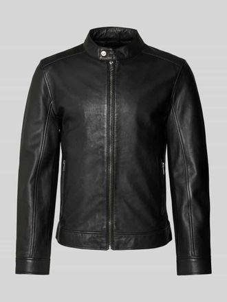 Mauritius Lederjacke mit Rei&szlig;verschlusstaschen Modell JORK in Black, Gr&ouml;&szlig;e XXXL