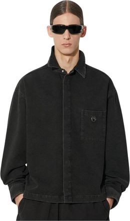 AMBUSH Denim Shirts - Heren - Spijkeroverhemden - Zwart - L - Denim - Overhemden