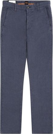 HUGO BOSS Chino Slim - Heren - Chinos - Blauw - W36 L32 - Katoen - Broeken