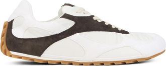 Bottega Veneta Lage sneakers van stof en leer - Heren - Sneakers - Wit - 40 EU - Leer - Schoenen