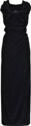 Vivienne Westwood Maxi Dress with Fitted Bodice and Ruched Details