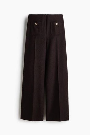 H&M Straight-leg Trousers in Dark Brown at Nordstrom, Size Xx-Large