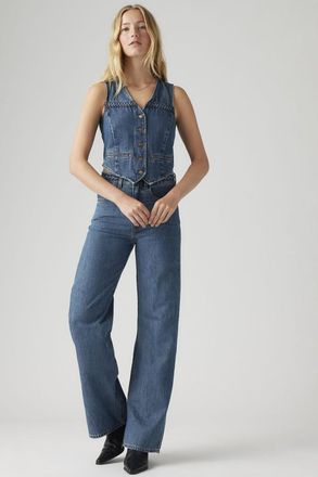 Levi's Vaqueros Ribcage de pierna ancha trenzados Lightweight - Mujer - 24X30 - Azul / Big Yikes