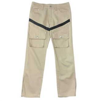 Lifted Anchors Mens Helix Striped Cargos Pants In Stone Tan