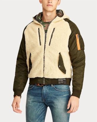 Polo Ralph Lauren Hybrid Fleece Jacket In Multicolor